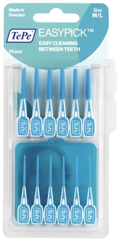 TePe EasyPick M/L turquoise 36 pièces