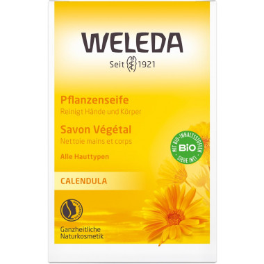 Savon végétal BABY CALENDULA Weleda 100g Savon végétal BABY CALENDULA Weleda 100g