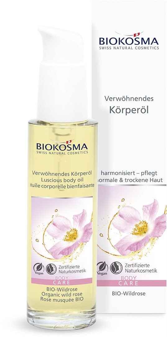 Huile corporelle à la Rose musquée BIOKOSMA BIO 100 ml