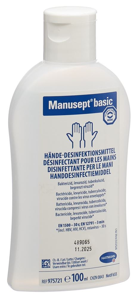 Désinfectant pour les mains MANUSEPT basic Fl 100ml