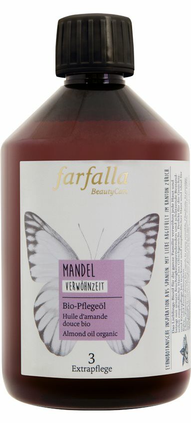 FARFALLA Huile de soin bio Amande 500ml FARFALLA Huile de soin bio Amande 500ml