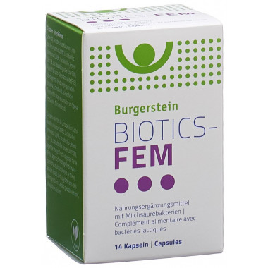 BURGERSTEIN Biotics-FEM Capsules 14 pièces BURGERSTEIN Biotics-FEM Capsules 14 pièces