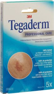 3M Tegaderm Film pansement transparent 6x7cm 5 pièces 3M Tegaderm Film pansement transparent 6x7cm 5 pièces