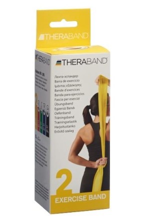 THERA BAND 2.5mx12.7cm jaune léger boîte
