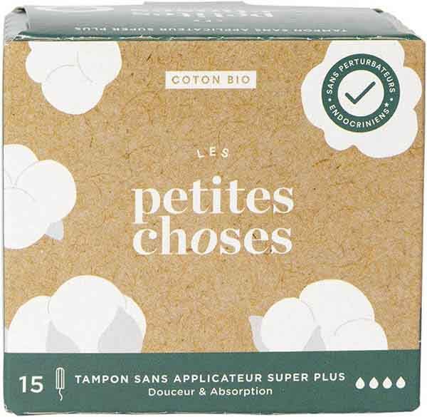 LES PETITES CHOSES Tampons super plus Bio 15 pièces