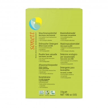 Sonett détergent pour lave-vaisselle en poudre 3kg Sonett détergent pour lave-vaisselle en poudre 3kg