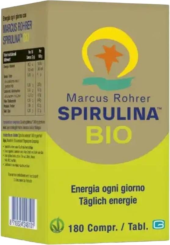 MARCUS ROHRER Spiruline Bio en comprimés 180 pièces | Protéines naturelles