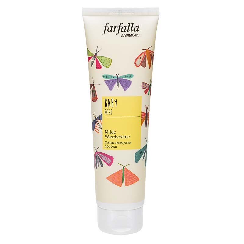 Crème lavante douce pour bébé FARFALLA Rose 145ml Crème lavante douce pour bébé FARFALLA Rose 145ml