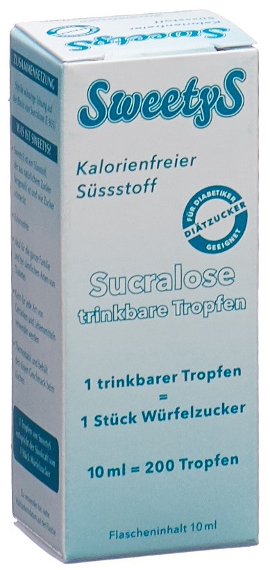 GOODNESS SweetyS Sucralose Édulcorant en flacon compte-gouttes 10ml
