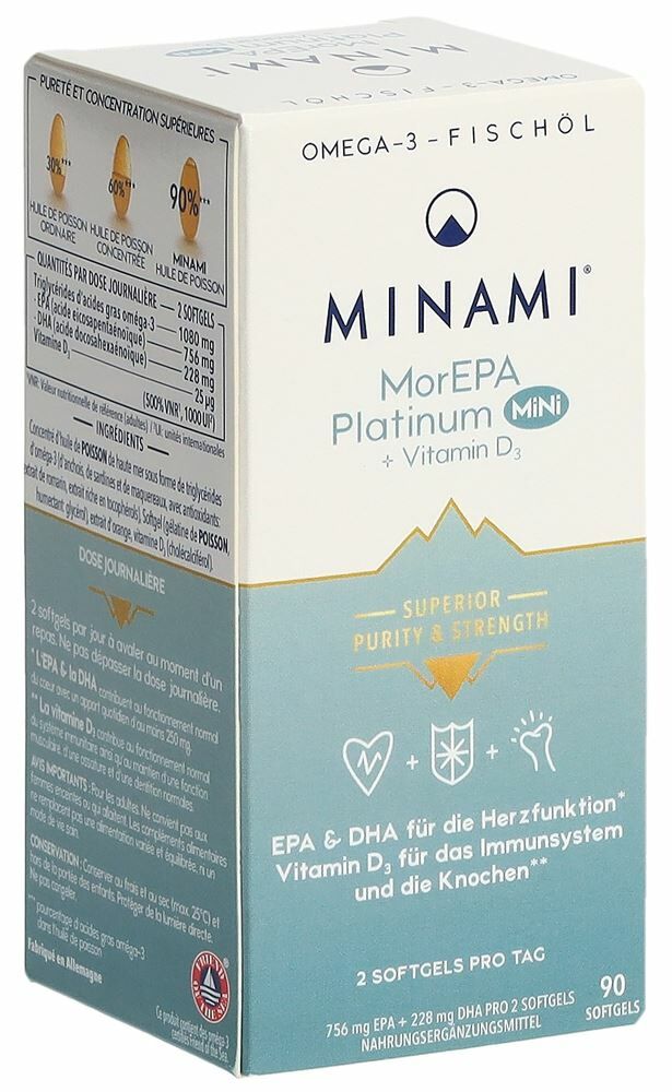 Minami MorEPA Platinum Mini softgels Ds 90 pièces