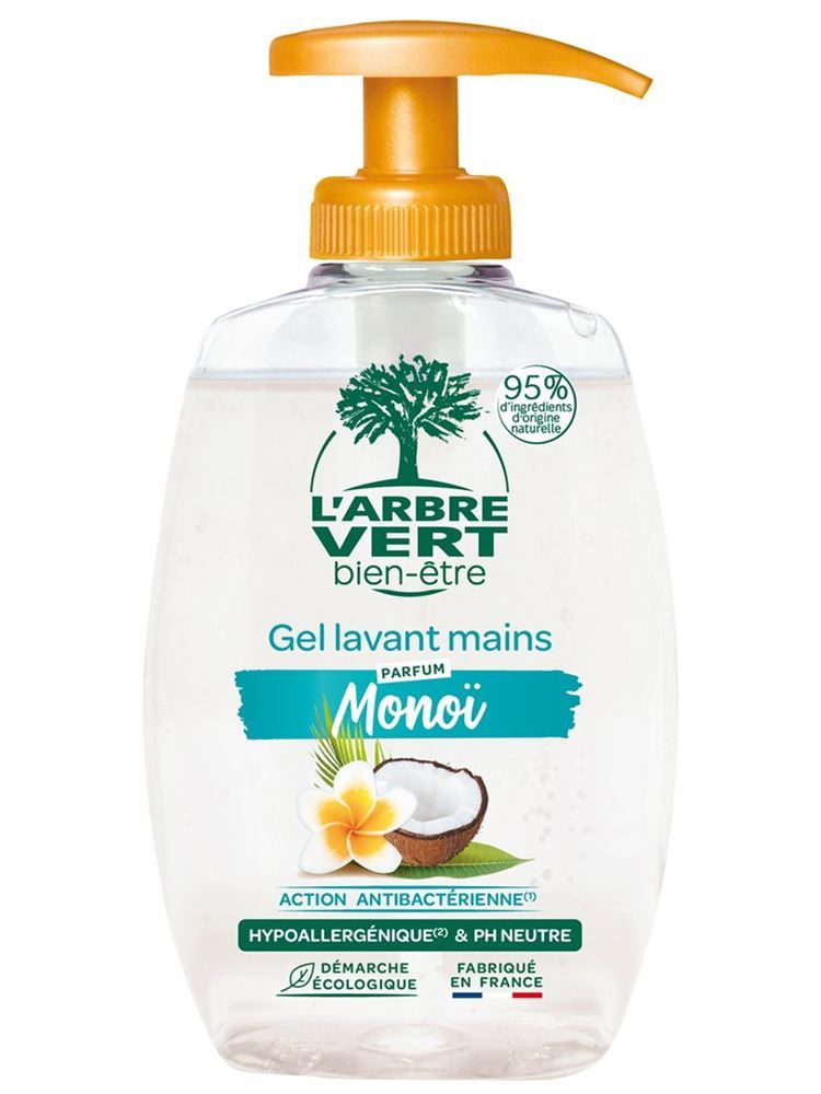 L'ARBRE VERT Recharge savon liquide pour les mains Monoï 300ml