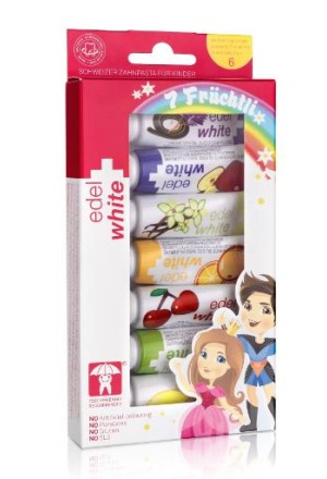 EDEL+WHITE 7 Fruchtli Dentifrice pour enfants 7 x 9.4ml EDEL+WHITE 7 Fruchtli Dentifrice pour enfants 7 x 9.4ml