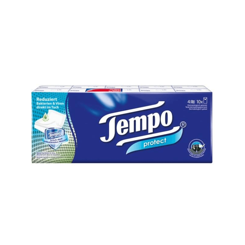 Tempo Mouchoirs Protect 10 x 9 pièces