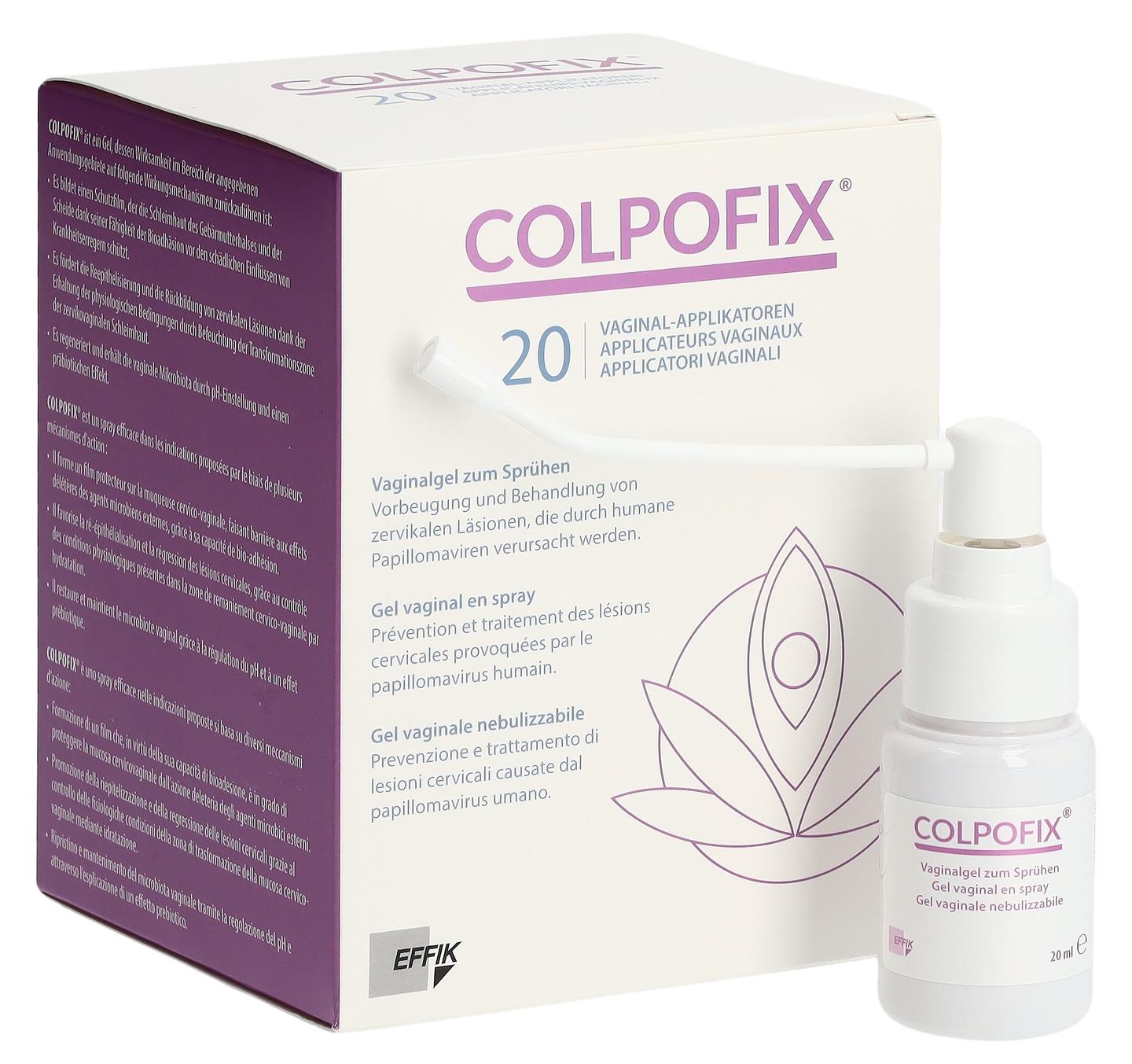 COLPOFIX Spray vaginal en gel 20 Appl 2 x 20ml