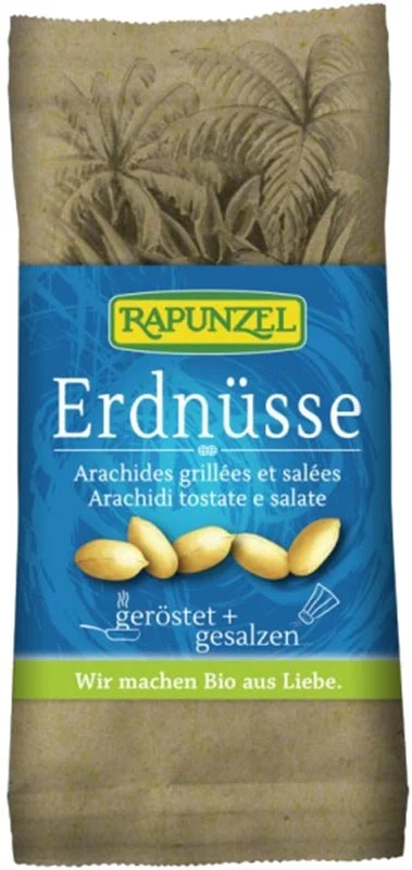 Rapunzel : cacahuètes grillées et salées, 75 g