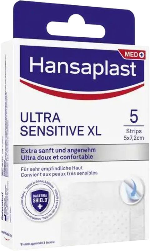 HANSAPLAST Pansement XL Ultra Sensitive 5 pièces