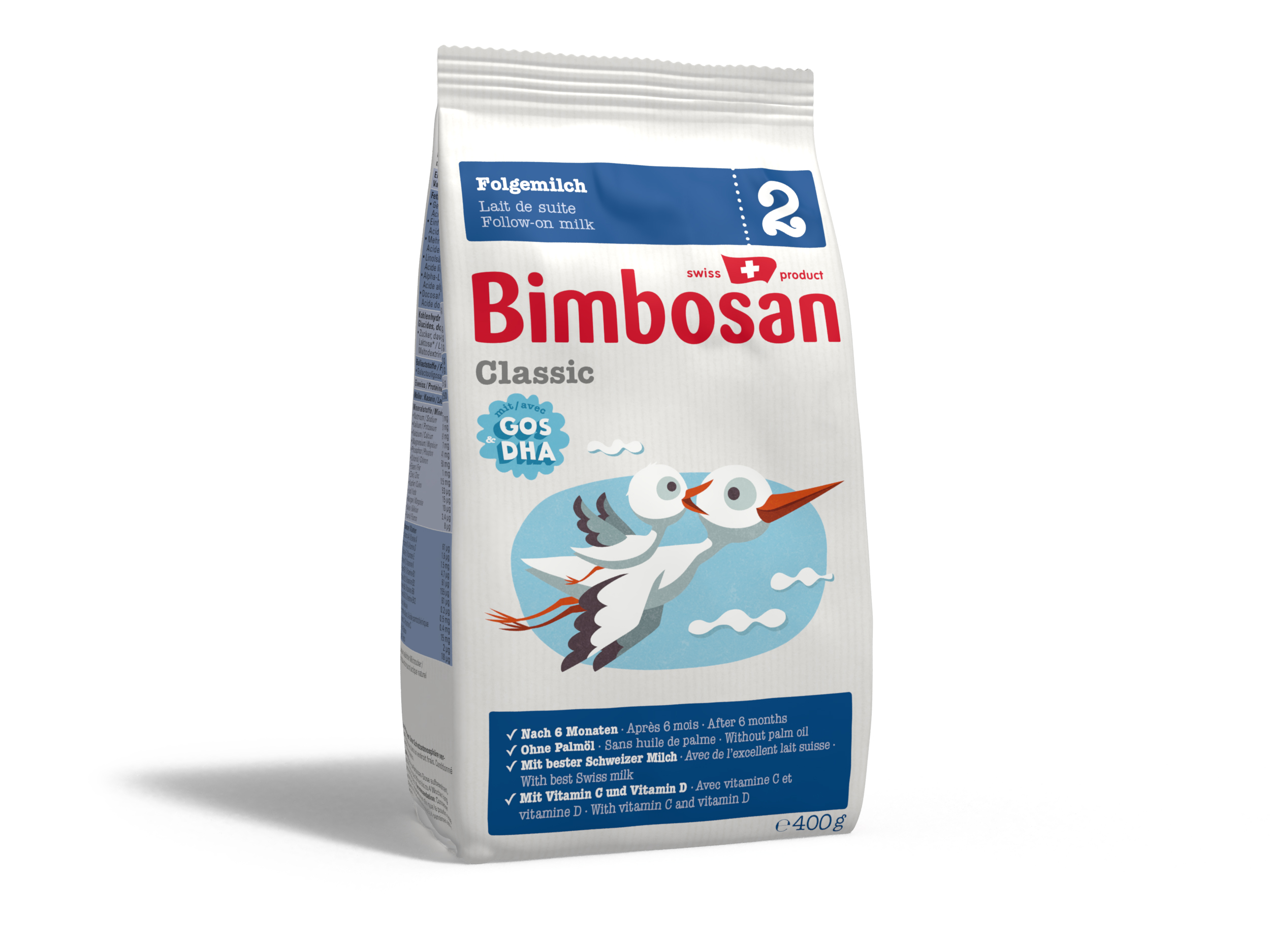 BIMBOSAN Classic 2 lait de suite refill 400g