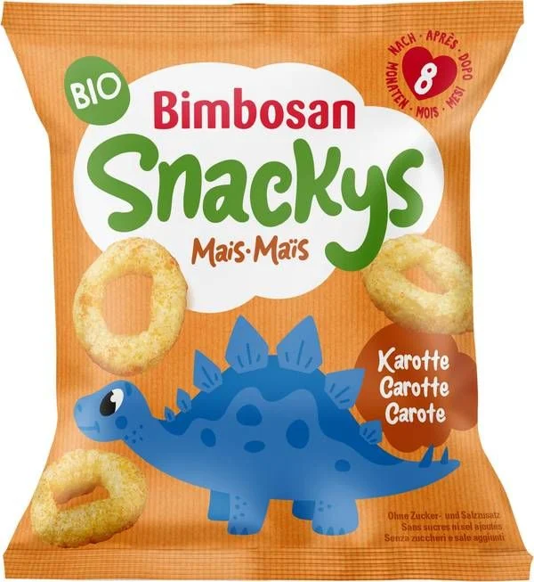 BIMBOSAN Snacks bio aux légumes 8 x 20g