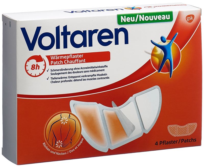 Pansement chauffant Voltaren 4 pièces Pansement chauffant Voltaren 4 pièces