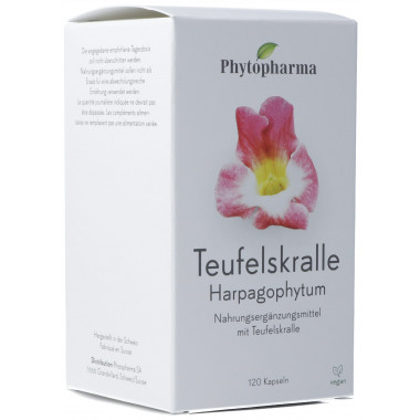 Phytopharma griffe du diable Harpagophytum gélules 120 pièces Phytopharma griffe du diable Harpagophytum gélules 120 pièces