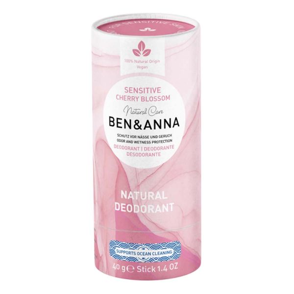 Déodorant Sensitive Ben & Anna Cherry Blossom Stick 40g