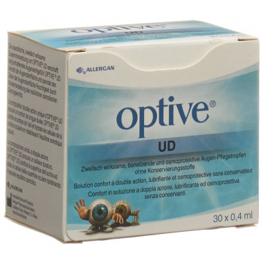 Optive Unit Dose Gouttes de soin pour les yeux 30 Monodos 0.4ml