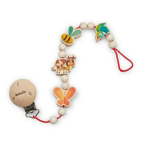 BIMBOSAN Chaîne de sucettes en bois