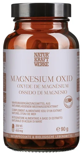 NaturKraftWerke Oxyde de magnésium Vegicaps, 200 gélules