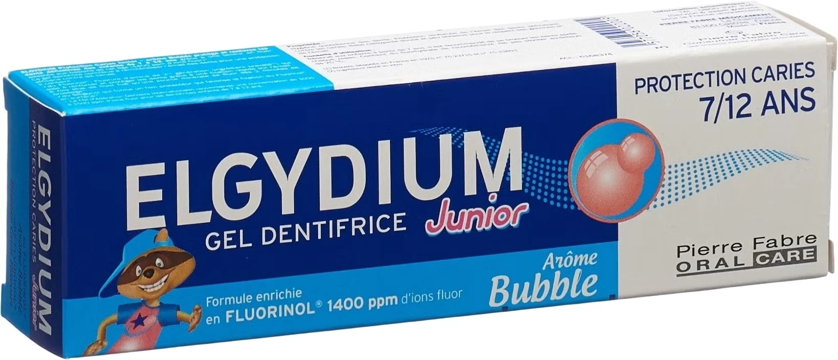 ELGYDIUM KS Junior 7-12 ans dentifrice Bubble Gum 50 ml