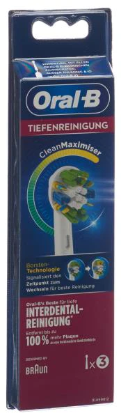 Oral-B Brosses à dents adaptables Nettoyage en profondeur CM 3 pièces Oral-B Brosses à dents adaptables Nettoyage en profondeur CM 3 pièces
