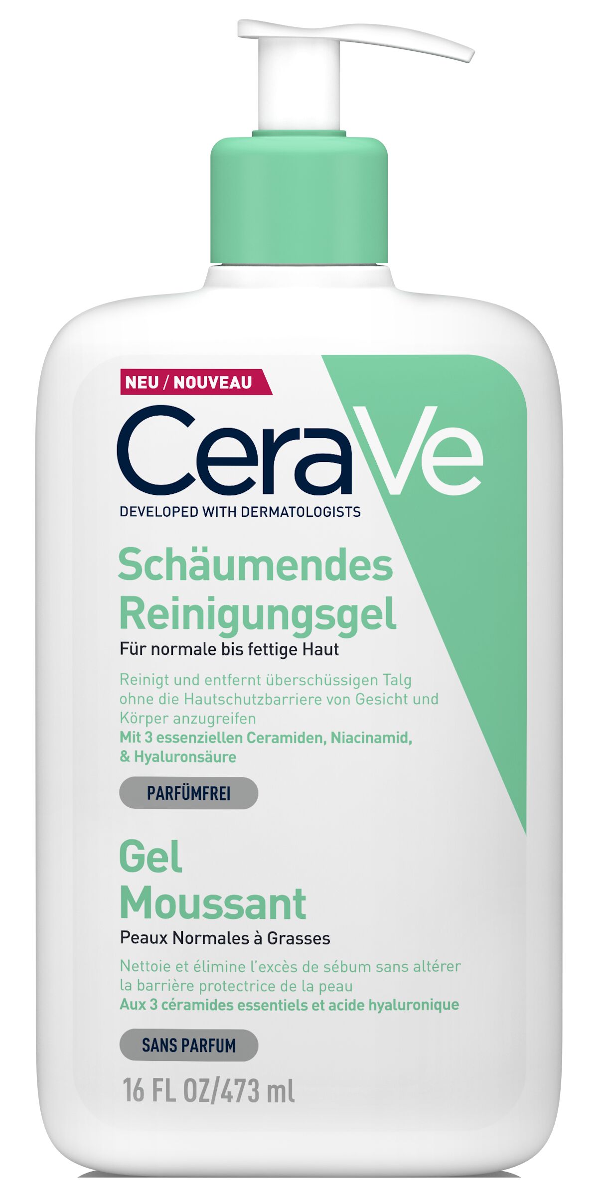 Gel nettoyant moussant CeraVe 473ml