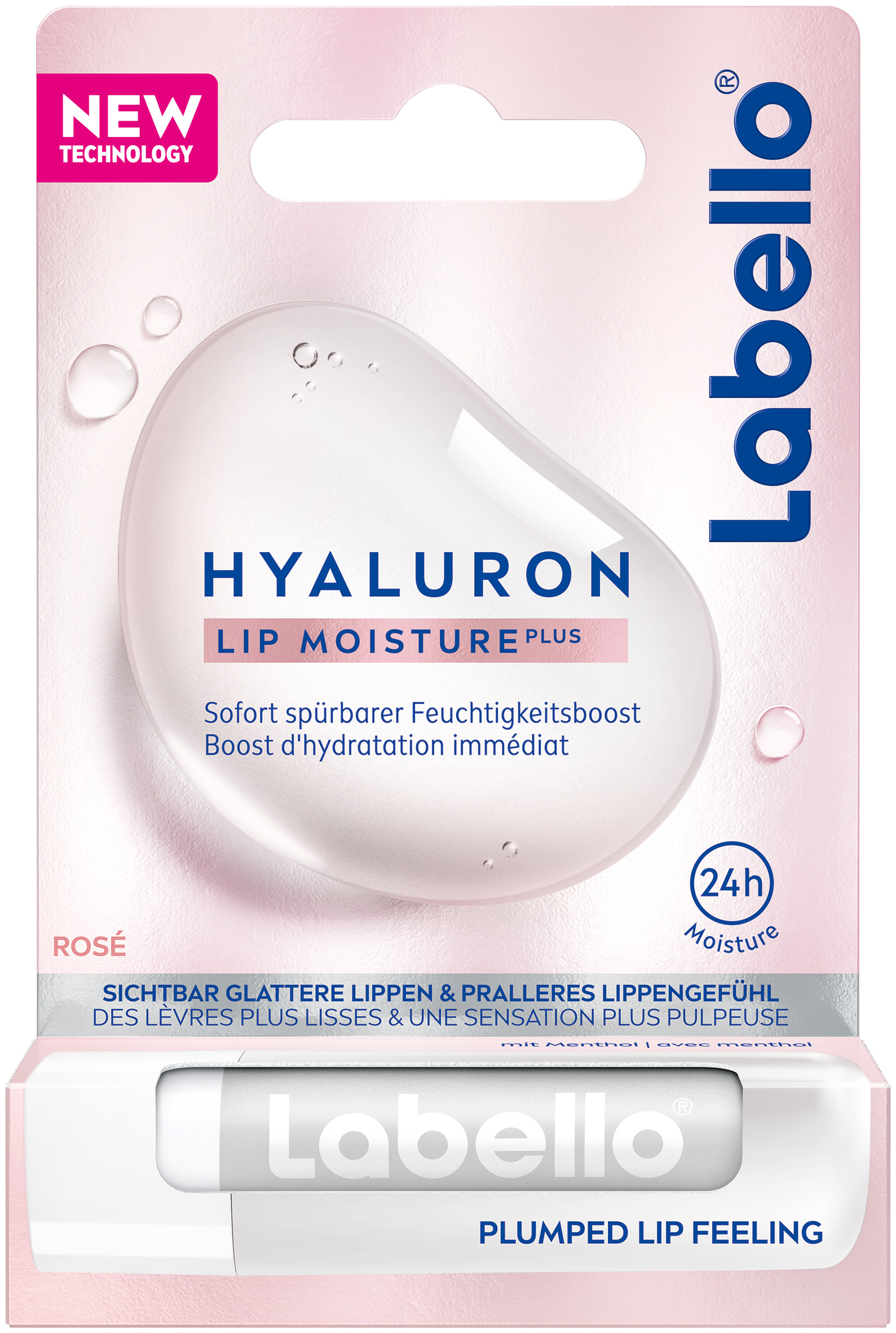 LABELLO Hyaluron Lip Moisture Plus Rosé 5.2ml