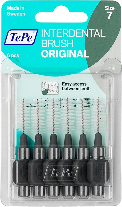 Brosse interdentaire TePe 1.3mm gris 6 pièces