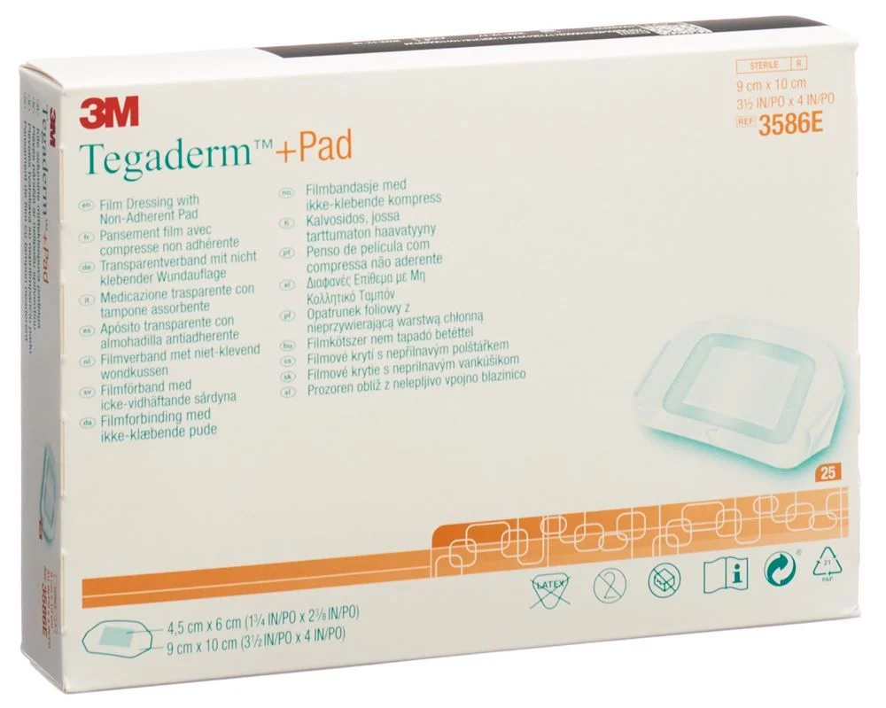 3M TEGADERM PAD9x10cm Wundk 4.5x6cm n 25 3M TEGADERM PAD9x10cm Wundk 4.5x6cm n 25
