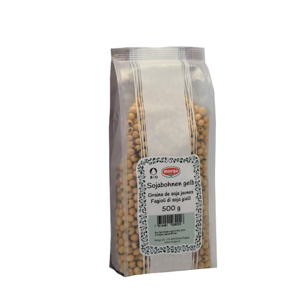 Fèves de soja MORGA jaunes Bourgeon Btl 500g Fèves de soja MORGA jaunes Bourgeon Btl 500g