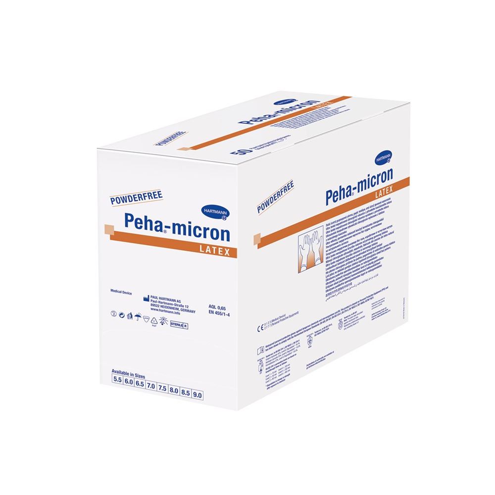Peha-MICRON latex Gr7.5 non poudré stérile 100 pièces
