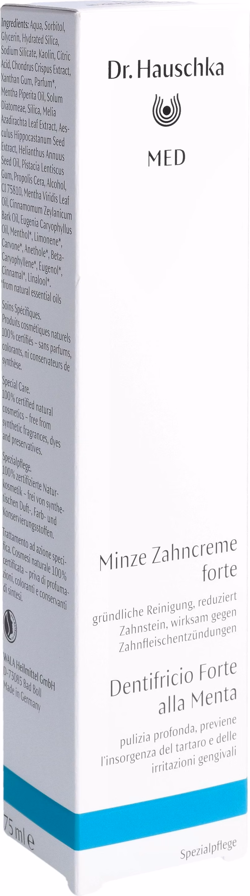 Hauschka MED Dentifrice Menthe forte Tube 75ml