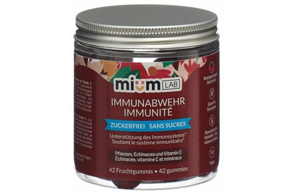 MiumLab Gommes Défense immunitaire 42 pièces MiumLab Gommes Défense immunitaire 42 pièces