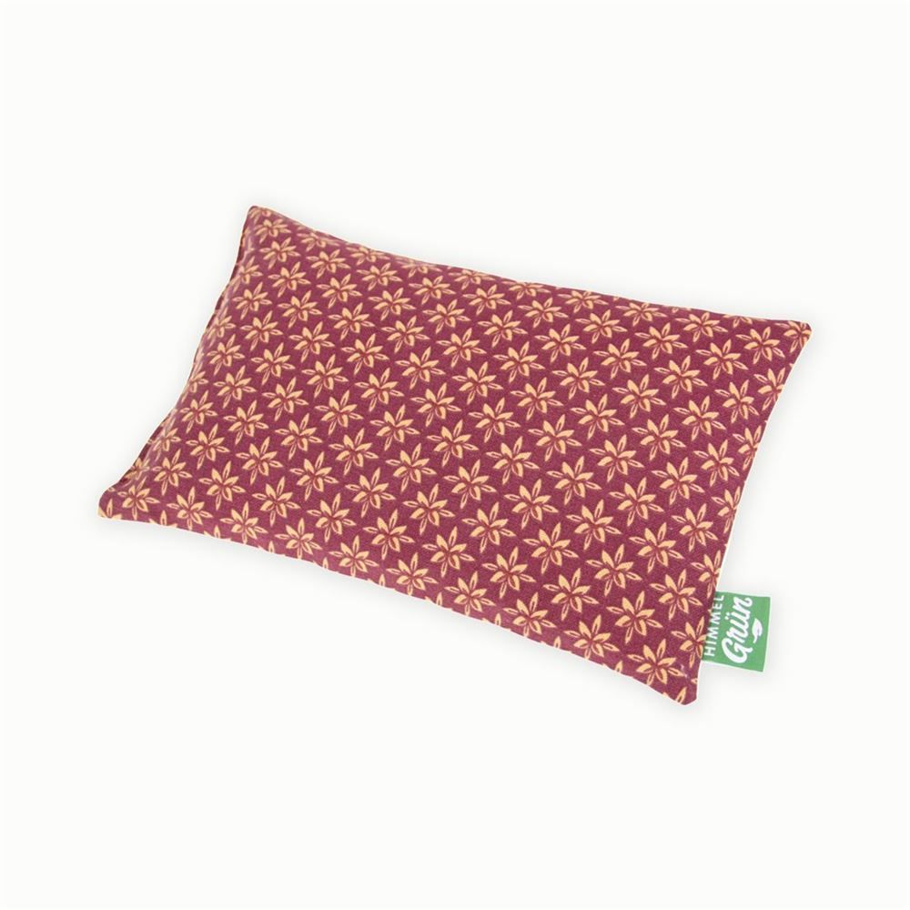 Ciel vert Coussin aux noyeaux de cerise 30x20cm Étoile de fleur Ciel vert Coussin aux noyeaux de cerise 30x20cm Étoile de fleur