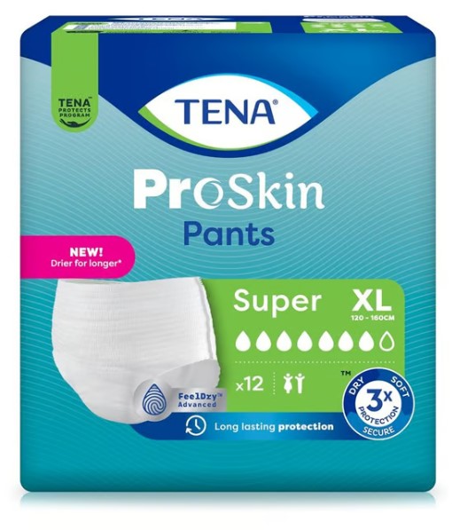 Tena Pants Super XL 120-160cm 12 pièces