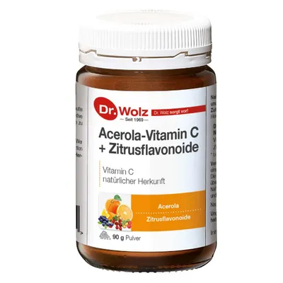DR. WOLZ Acérola Vitamine C Flavonoïdes d'agrumes 90g