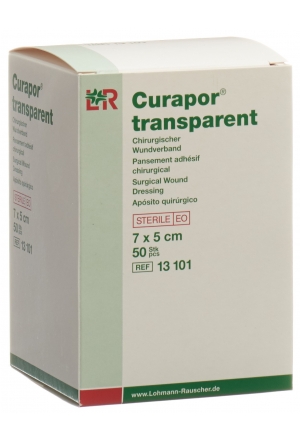 Pansement Curapor 7x5cm transparent 50 sachets Pansement Curapor 7x5cm transparent 50 sachets