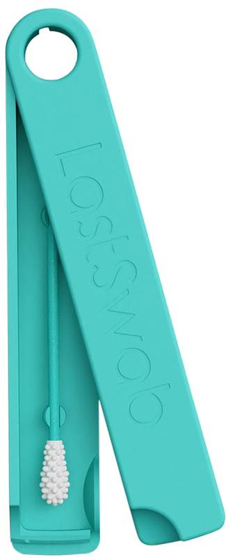 LASTSWAB Beauty bâtonnets ouatés réutilisables turquoise