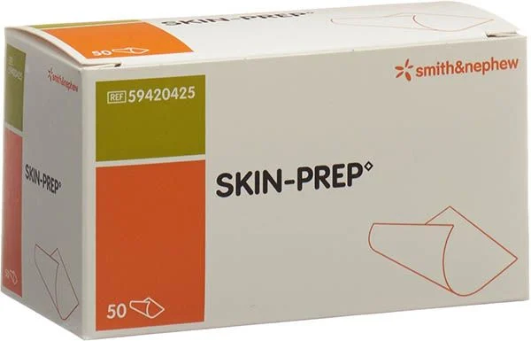 SKIN PREP Tampons de protection cutanée 50 pièces SKIN PREP Tampons de protection cutanée 50 pièces