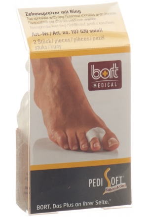 Bort PediSoft écarteur d'orteils avec anneau petit Bort PediSoft écarteur d'orteils avec anneau petit