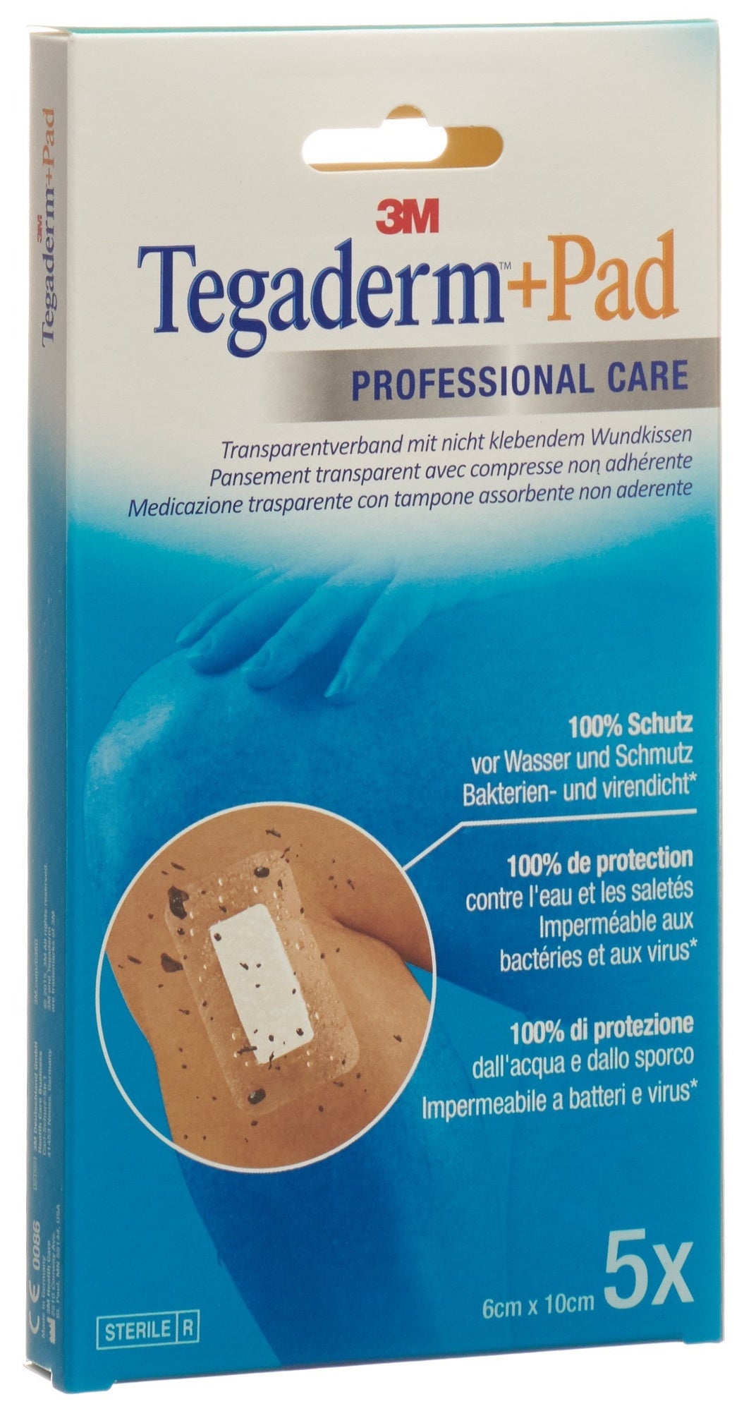 3M Tegaderm+Pad 6x10cm Coussinet pour plaie 2.5x6cm 5 pièces 3M Tegaderm+Pad 6x10cm Coussinet pour plaie 2.5x6cm 5 pièces