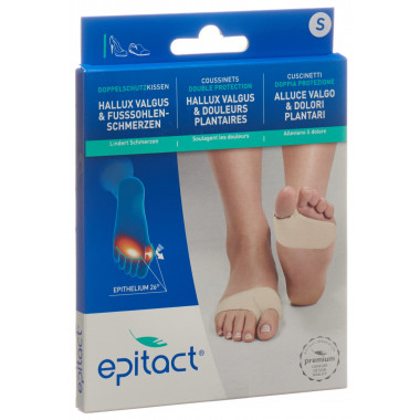 EPITACT coussinets pour pieds double protection S &lt; 24cm 1 paire