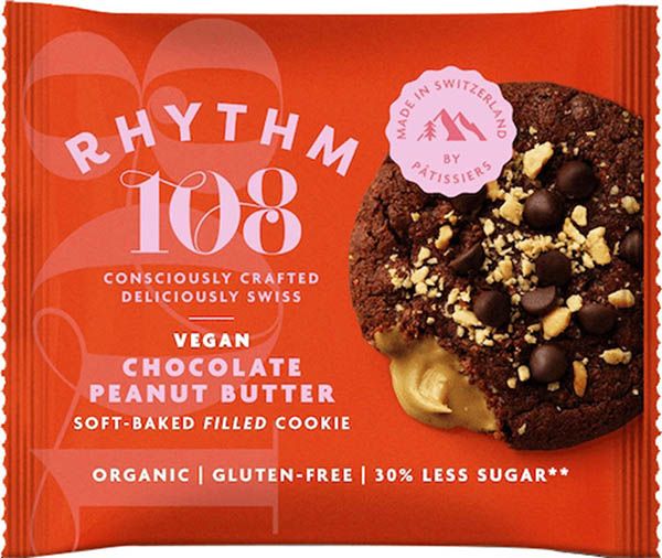 RHYTHM108 Cookie feuilleté au chocolat et à la noix de pécan cuit au four 50g