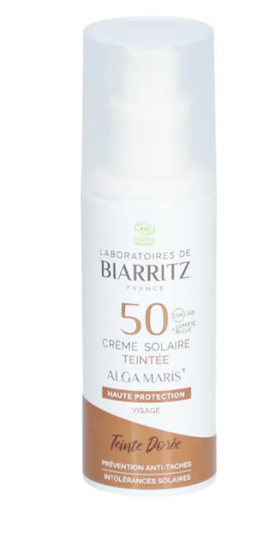 ALGA MARIS Crème solaire visage teintée SPF50 gol 50ml