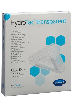 HydroTac Transparent 10x10cm stérile 10 pièces